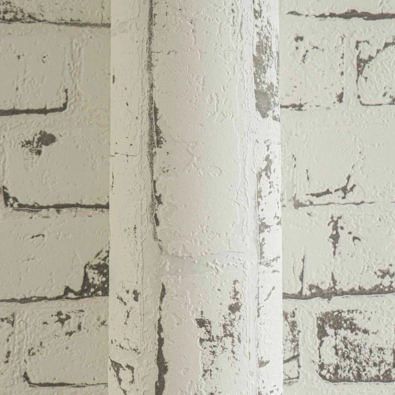 A.S. Création Best of Wood`n Stone 2nd Edition Papier peint effet brique - Gris 