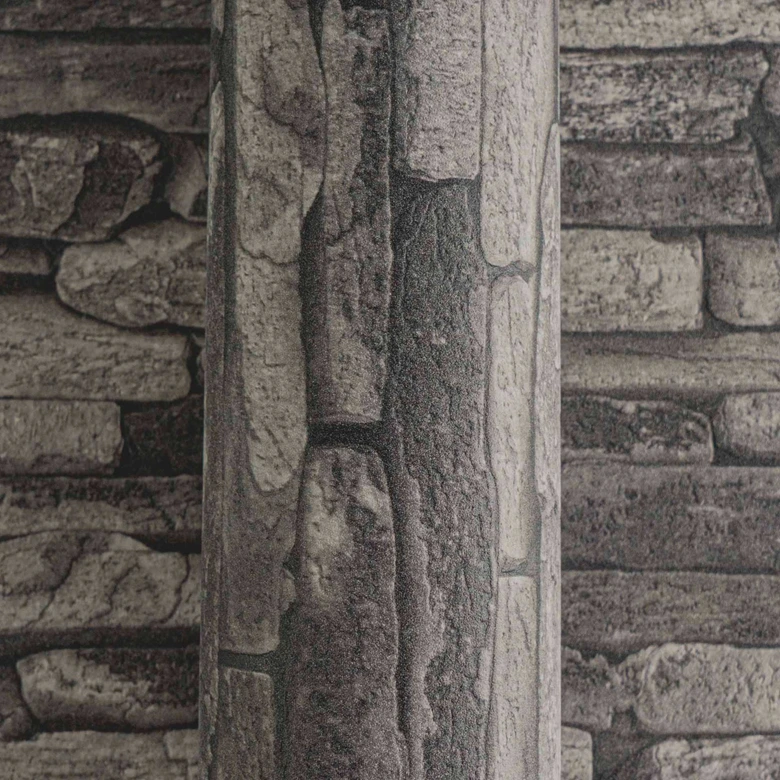A.S. Création behang Best of Wood`n Stone 2nd Edition grijs, zwart 
