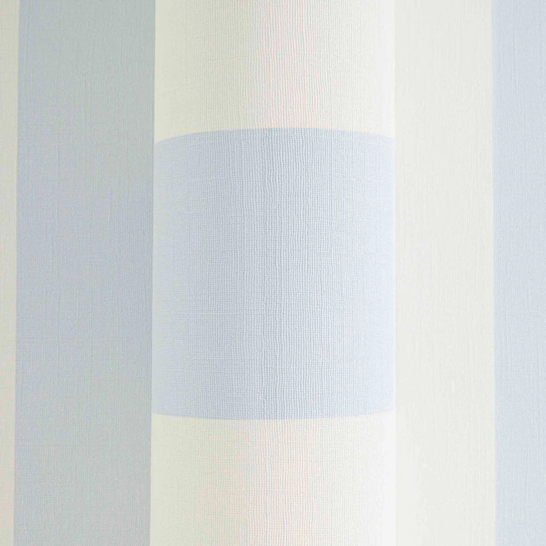 strip wallpaper blue white - non-woven wallpaper art A.S. Création - matt and light textured 