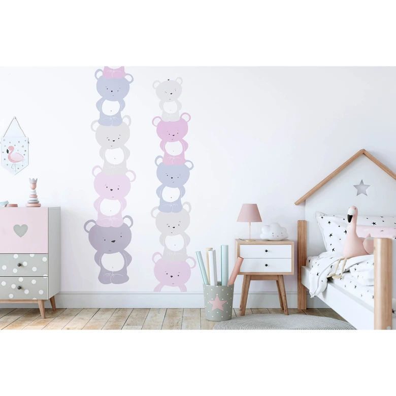 A.S. Création Kinderzimmertapete Little Love Vliestapete mit niedlichen Bären rosa, grau, weiß 