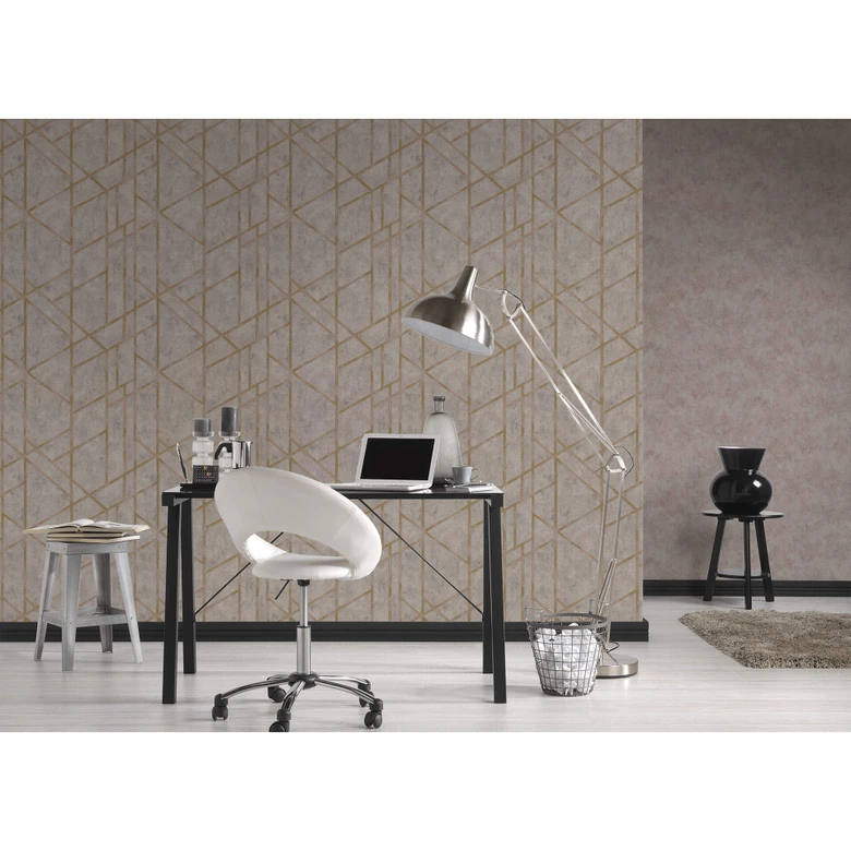Livingwalls Vliestapete Metropolitan Stories Francesca Milano Unitapete einfarbig beige, grau 
