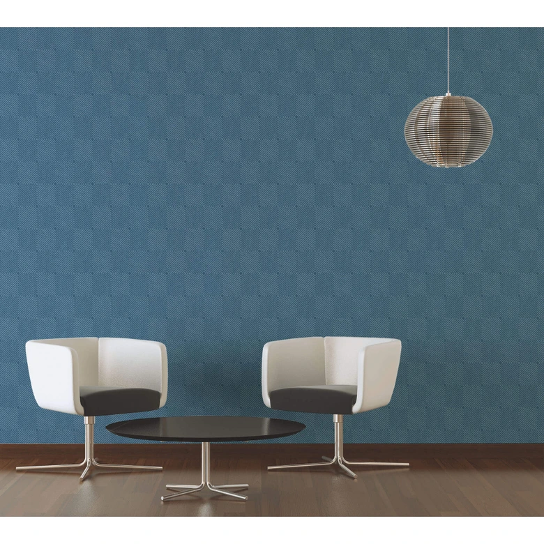 Livingwalls papier peint intissé Metropolitan Stories papier peint Nils Olsson Copenhague bleu;métallisé 