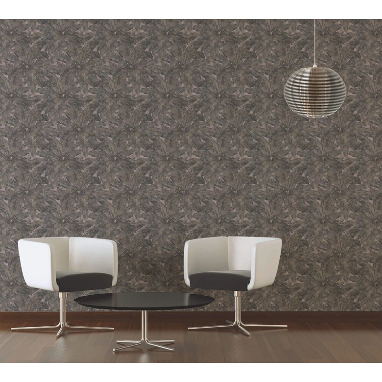 Livingwalls Vliestapete Metropolitan Stories Francesca Milano Palmentapete beige, metallic, schwarz 
