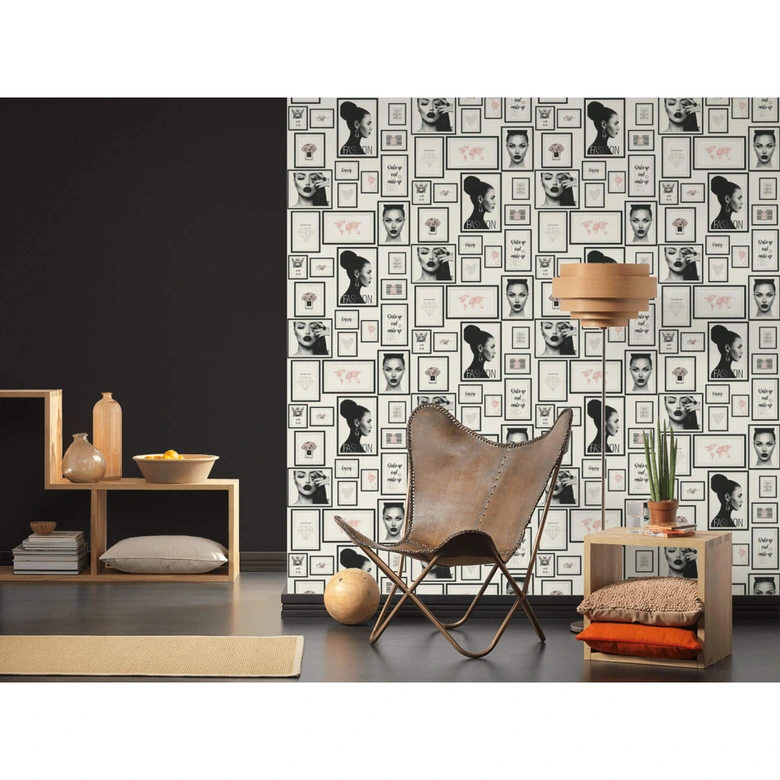 Livingwalls papier peint intissé Metropolitan Stories papier peint Lola Paris noir 