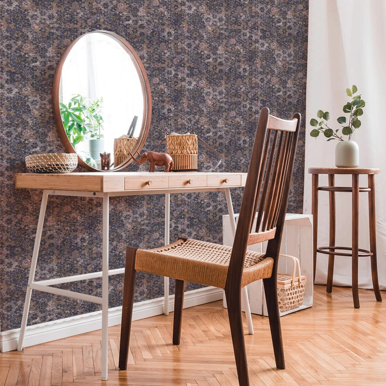 Livingwalls tapeta z włókniny New Walls Finca Home tapeta z płytek beżowa, brązowa, fioletowa 