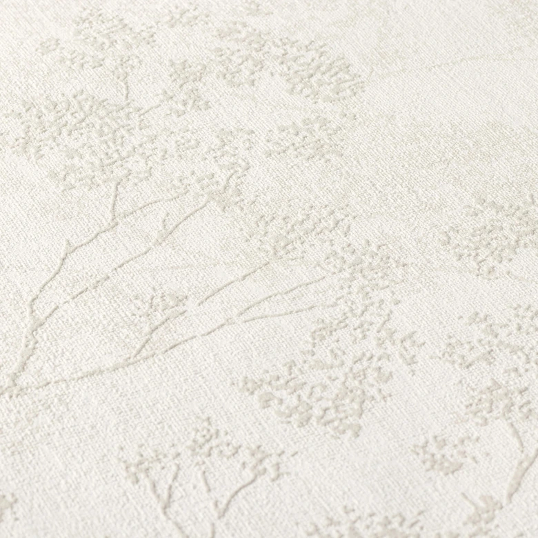 Livingwalls Papier peint intissé New Walls Cosy & Relax floral gris, beige, crème 