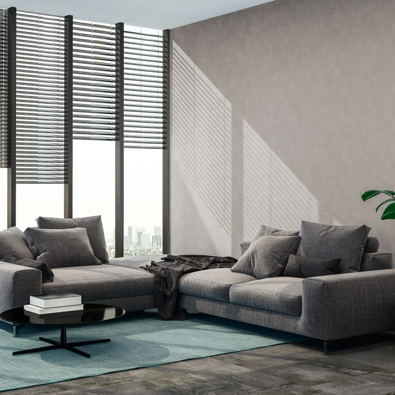 Livingwalls Papier peint intissé New Walls Loft Living effet béton gris, blanc 