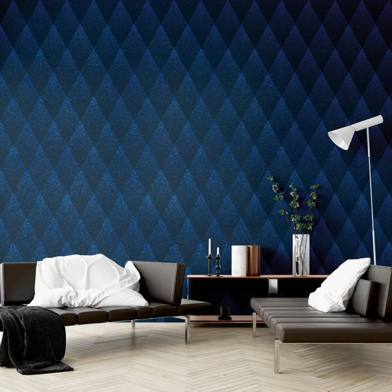 Carta da parati New Walls - Glam anni '50 blu 