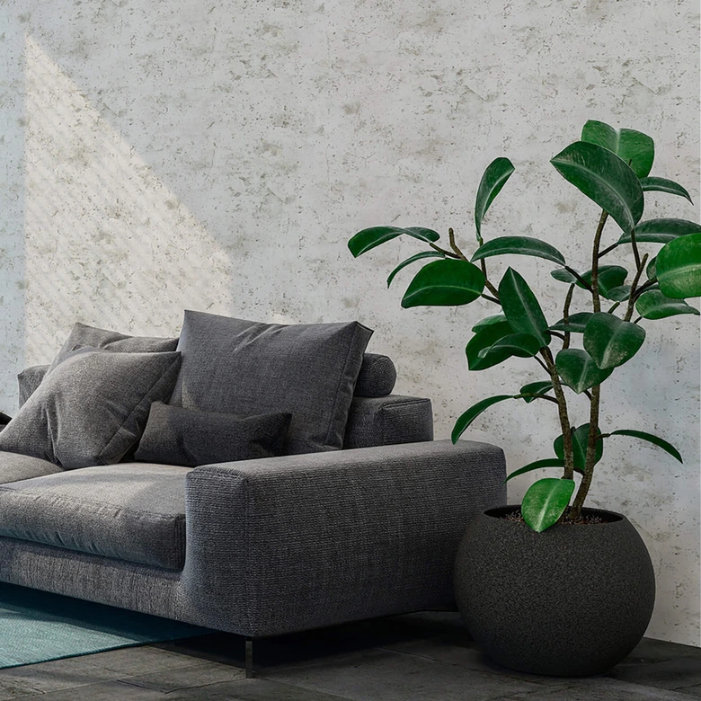 Papel pintado tejido-no tejido Livingwalls New Walls Papel pintado Loft Living en gris hormigón 