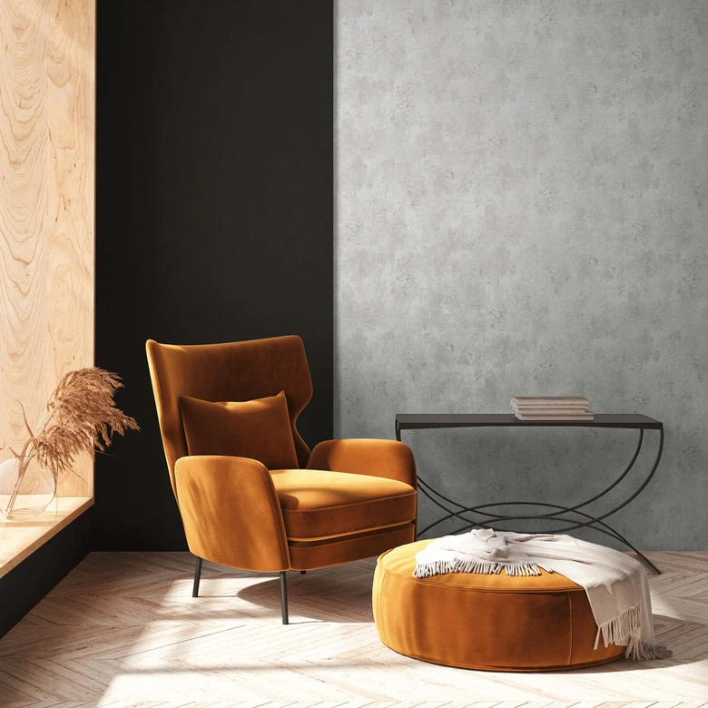 A.S. Création Papier peint intissé The BOS - Aspect pierre Aspect béton Gris clair, Gris 