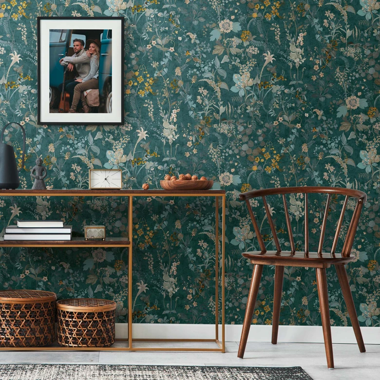 Vliestapete Landhaus Blumentapete - aus der LandIDEE Wohnen & Deko Kollektion 