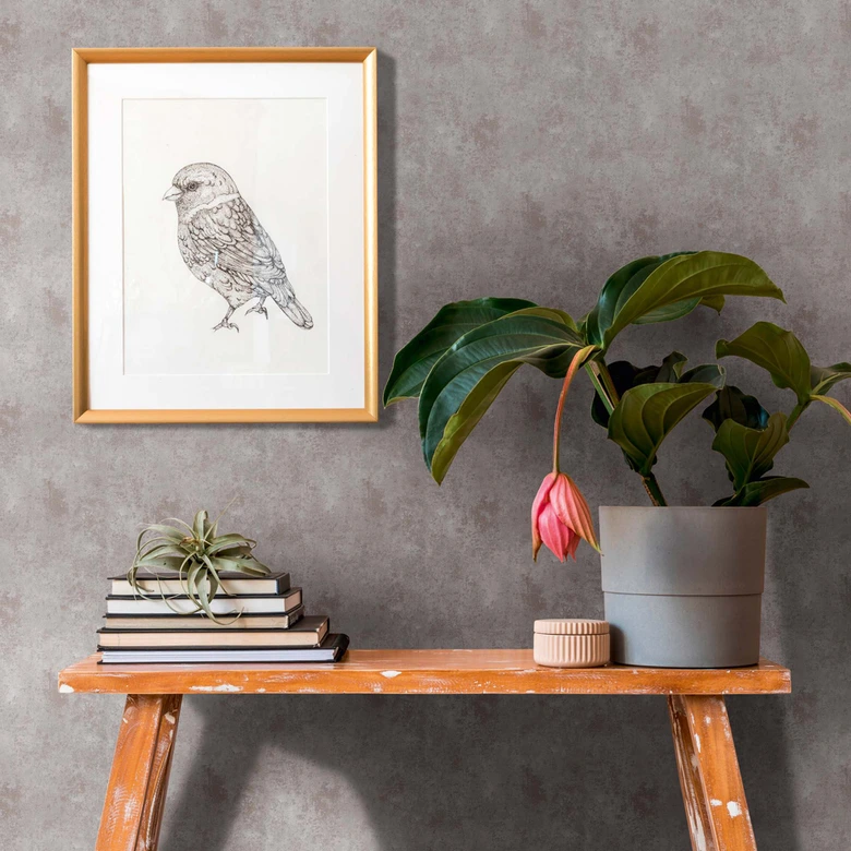 A.S. Création papier peint intissé The BOS - papier peint structuré gris, marron, taupe 