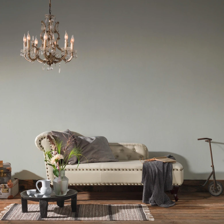 Livingwalls Vliestapete Trendwall Tapete Uni grau, metallic 
