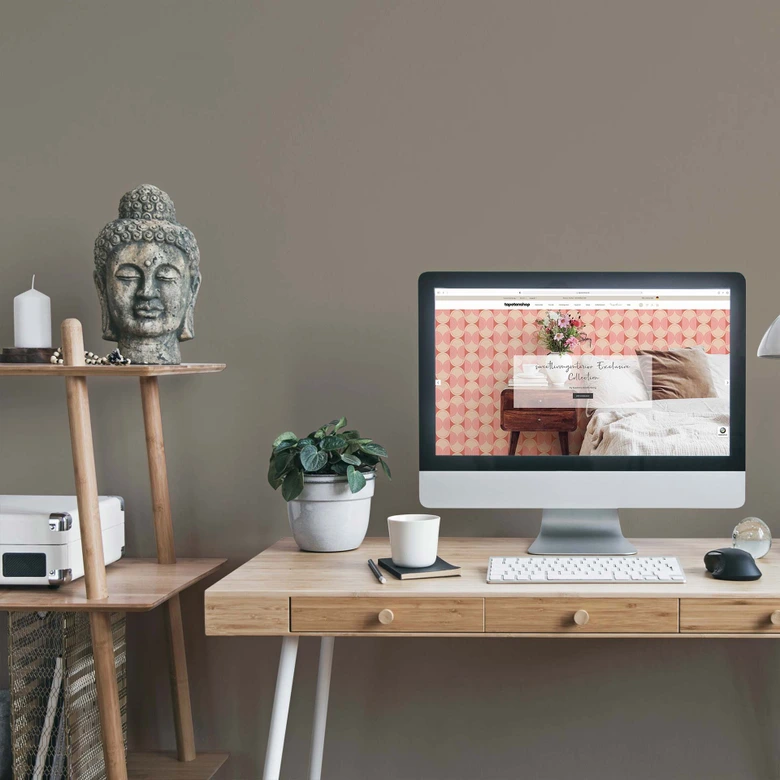 Taupe Wandfarbe seidenmatt I Aesthetic Ajwain | Atmosphäre zurückhaltender Eleganz schaffend | THE COLOR KITCHEN 