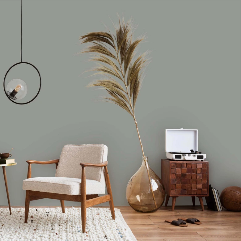 Grau Wandfarbe seidenmatt I Original Oregano | elegante, moderne Atmosphäre schaffend | THE COLOR KITCHEN 