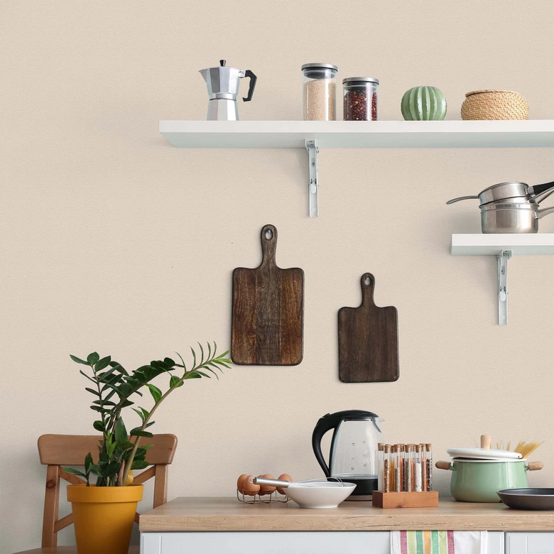 Pintura interior beige mate I Precious Popcorn | Espacios abiertos y tranquilos | THE COLOR KITCHEN 