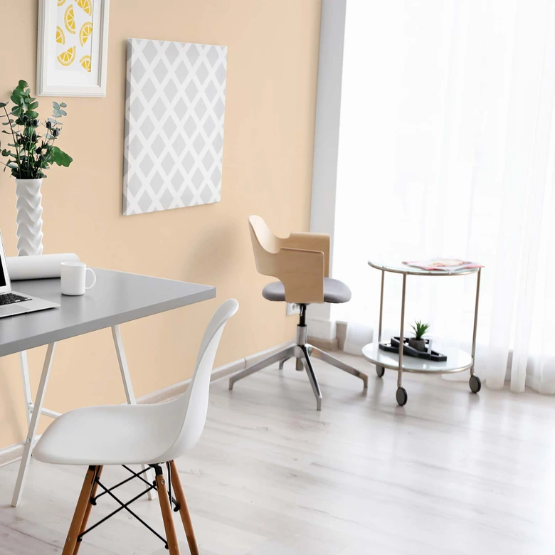 Beige Wandfarbe seidenmatt I Muscat Wine | Raum öffnend und beruhigend | THE COLOR KITCHEN 