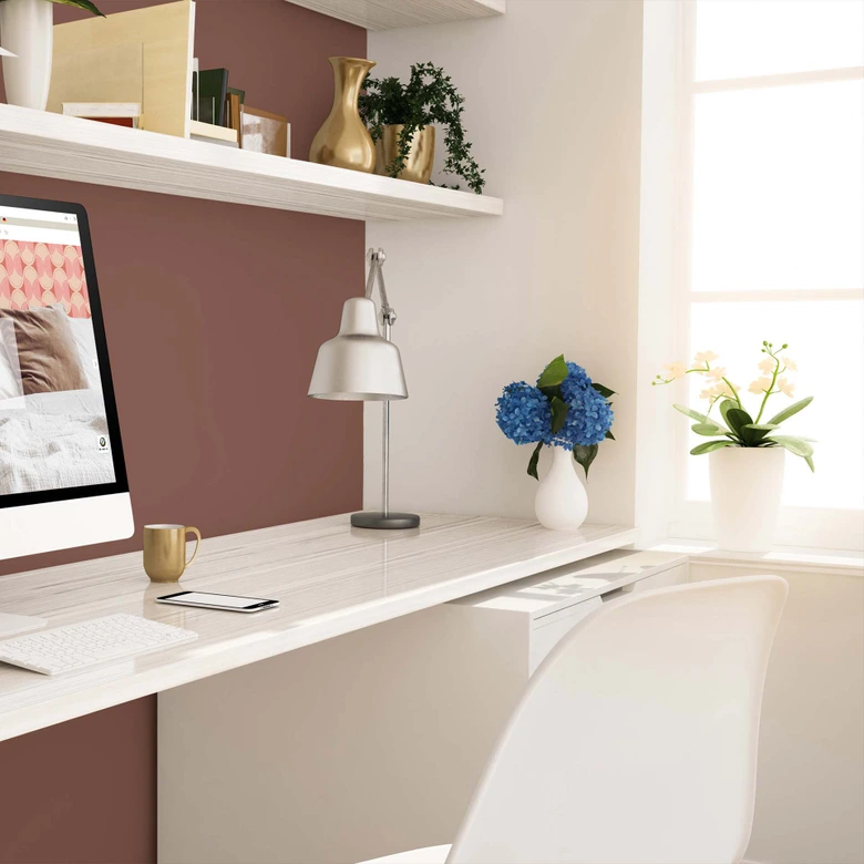 Rot Wandfarbe seidenmatt I Reddish Chestnut | leidenschaftlich und voller Energie | THE COLOR KITCHEN 