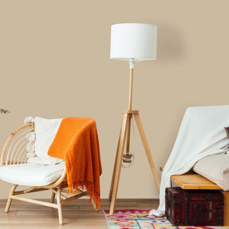 Beige Wandfarbe seidenmatt I Flat White Coffee | Raum öffnend und beruhigend | THE COLOR KITCHEN 