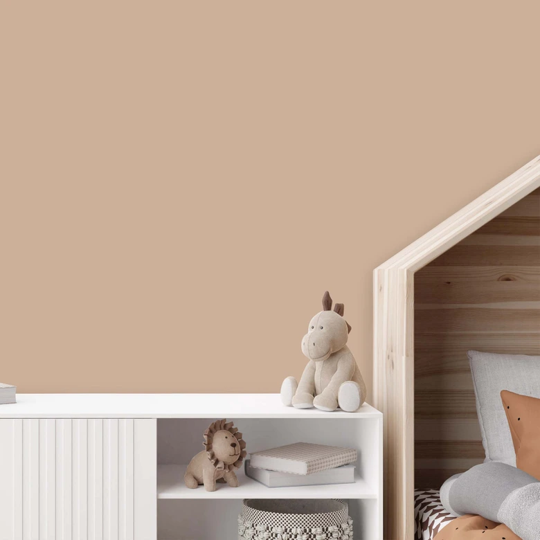 Braun Wandfarbe seidenmatt I Latte Macchhiato | behagliche und ruhige Raumatmosphäre schaffend| THE COLOR KITCHEN 