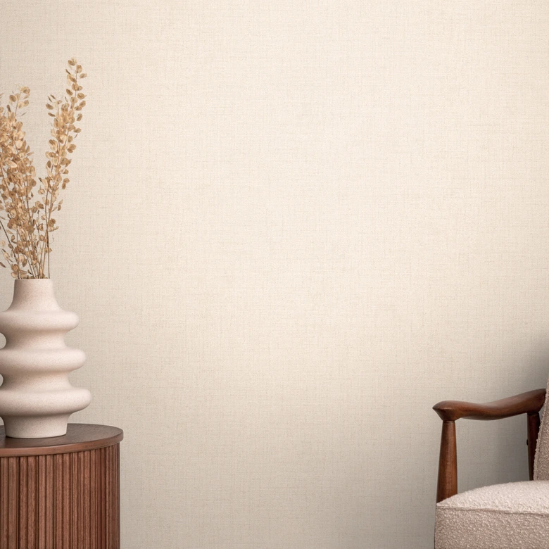 COSMOPOLITAN Unitapete Sand-Beige mit feiner Struktur - Vliestapete für Küchen 