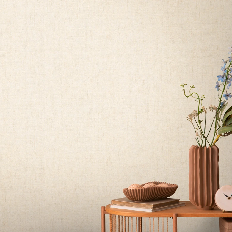 COSMOPOLITAN wallpaper cream beige - light plain non-woven wallpaper modern for living room 