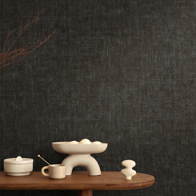 COSMOPOLITAN Icke-vävd tapet svart - snygg tapet för sovrum vardagsrum 