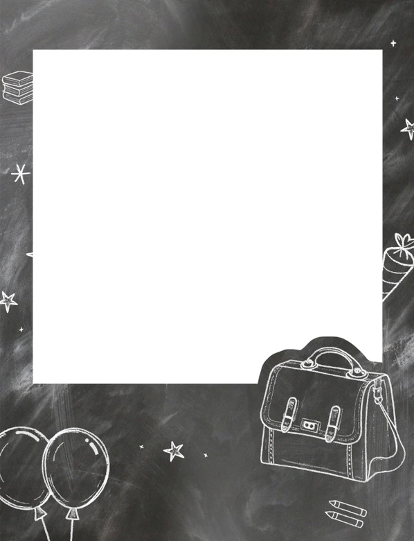Fotorahmen Einschulung Tafel-Look - personalisierbar 