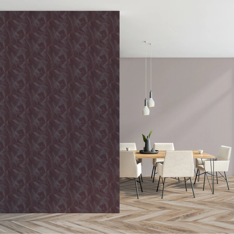 Unit wallpaper linen textured medium grey - non-woven wallpaper modern matt woven 