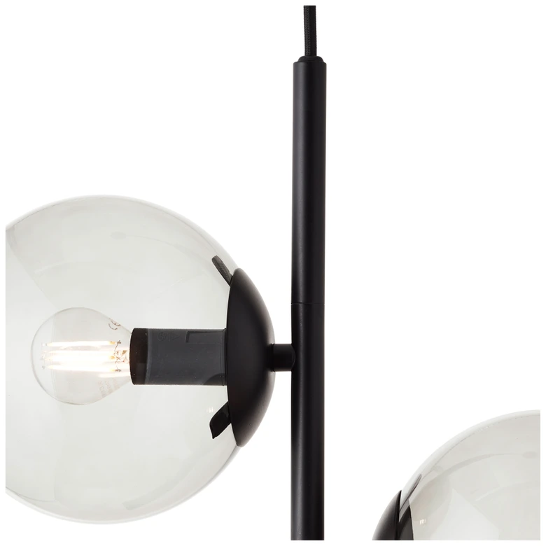 Pendelleuchte Amina, grau, 150,3 x 35,2 cm, Metall Deckenlampe 