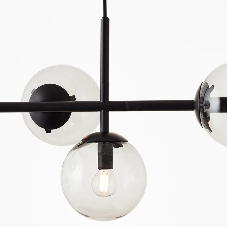 Pendelleuchte Amina, grau, 147,5 x 93,3 cm, Metall Deckenlampe 