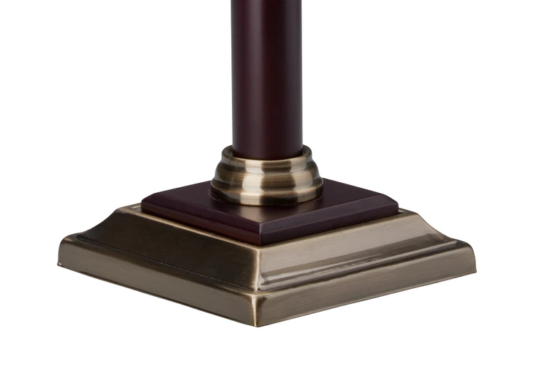 Tischleuchte Arian, gold, 33,5 x 26 cm, Glas Tischlampe 