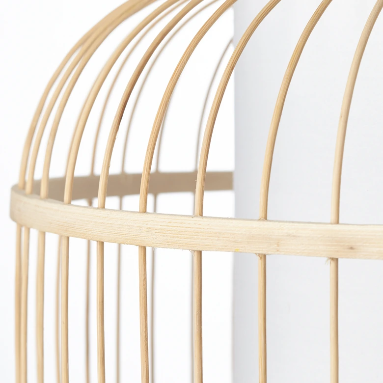 Pendelleuchte Charlie, braun, 150 x 40 cm, Bambus Pendellampe 