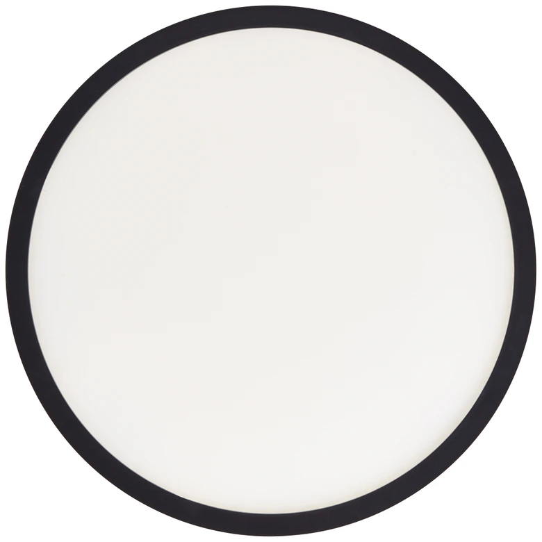Aufbaupaneel Claire, schwarz, Ø 42 cm, Innenleuchte, Neutralweiß 