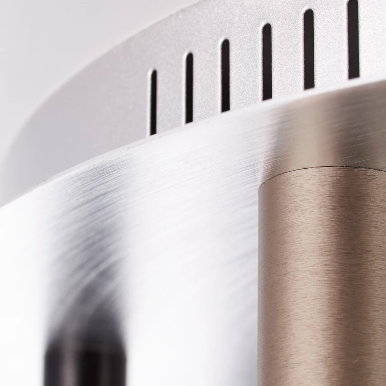 Deckenleuchte Eddy, braun, 21,5 x 50,5 cm, Metall Deckenlampe 