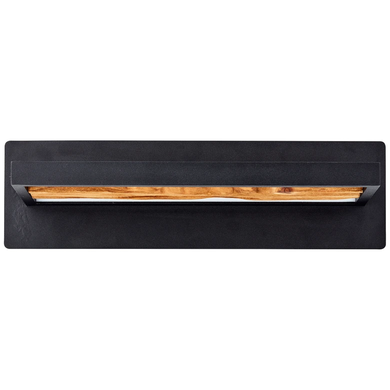 Wandleuchte Elea, braun, 35 x 15,1 cm, Holz Wandlampe 