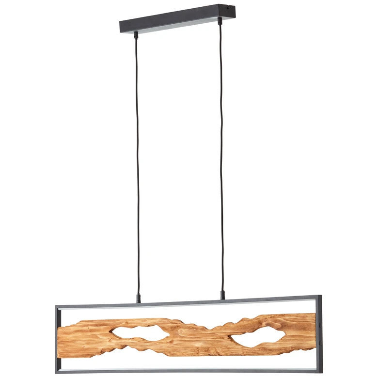 Pendelleuchte Elea, braun, 150 x 100 cm, Holz Pendellampe 