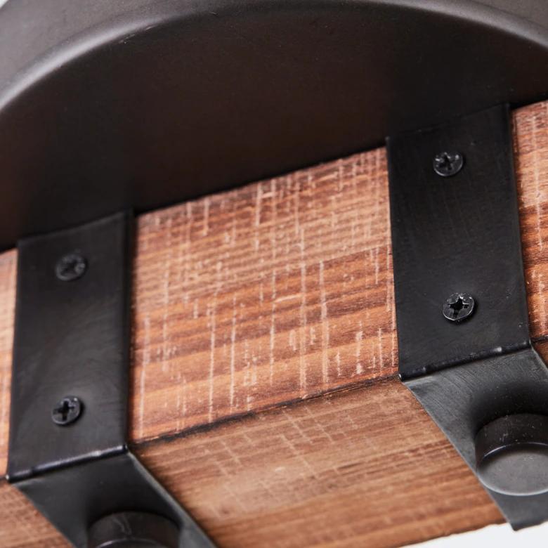 Spotbalken Eva, metallic, 78 x 28 cm, Holz Innenleuchte 