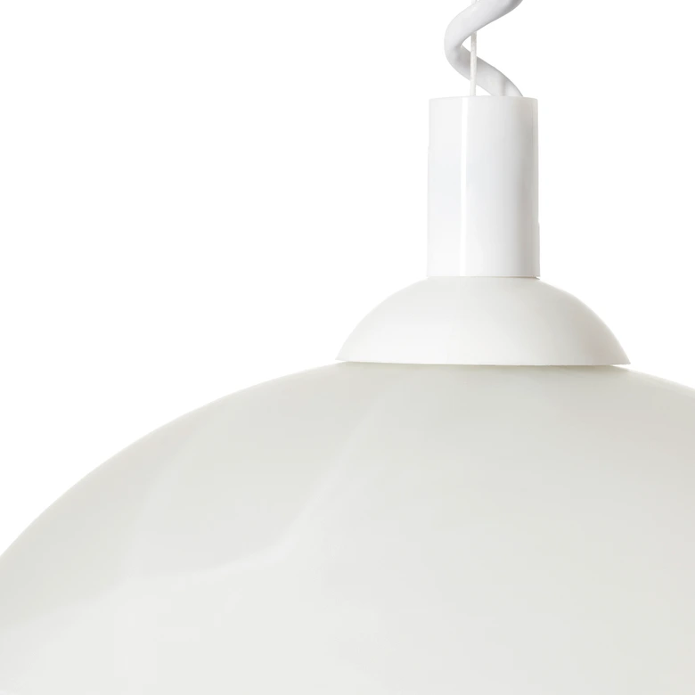 Pendelleuchte Gregor, weiß, 180 x 40,5 cm, Glas Pendellampe, dimmbar 