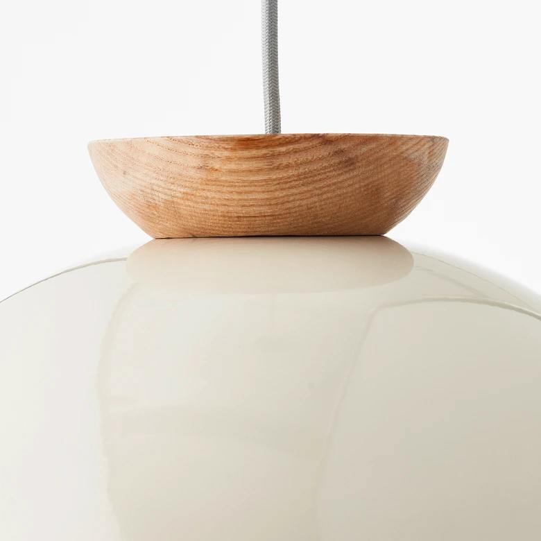 Pendelleuchte Lorena, beige, 174,5 x 35 cm, Holz Pilz 