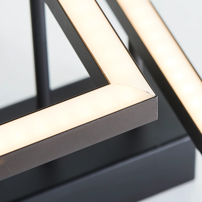 Deckenleuchte Mats, schwarz, 19 x 32 cm, Deckenlampe, dimmbar 