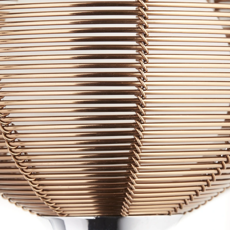 Wandleuchte Maxime, braun, 29,5 x 16 cm, Glas Wandlampe, dimmbar 