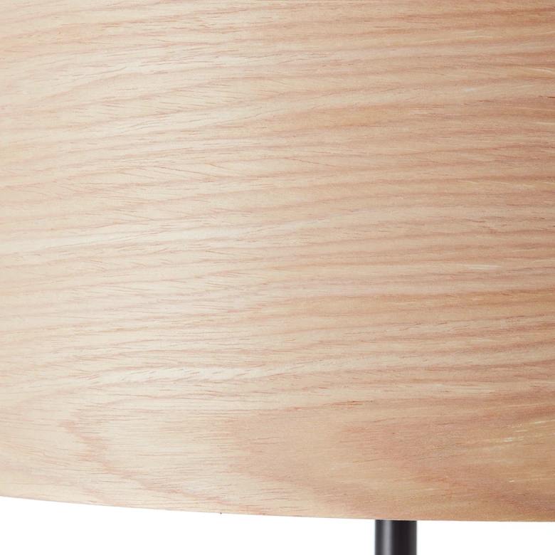 Stehleuchte Michael, beige, 161,5 x 38 cm, Holz Stehlampe, dimmbar 