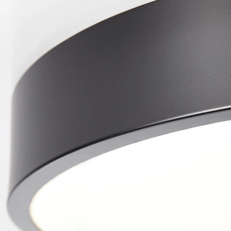 Deckenleuchte Niklas, schwarz, 6,5 x 33 cm, Deckenlampe 
