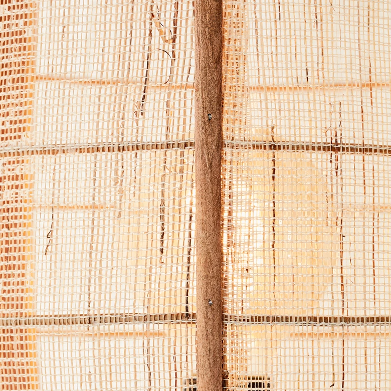 Stehleuchte Paula, braun, 133,5 x 46 cm, Textil Stehlampe, dimmbar 