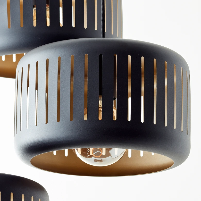 Pendelleuchte Silvio, gold, 120 x 52 cm, Metall Pendelleuchte 