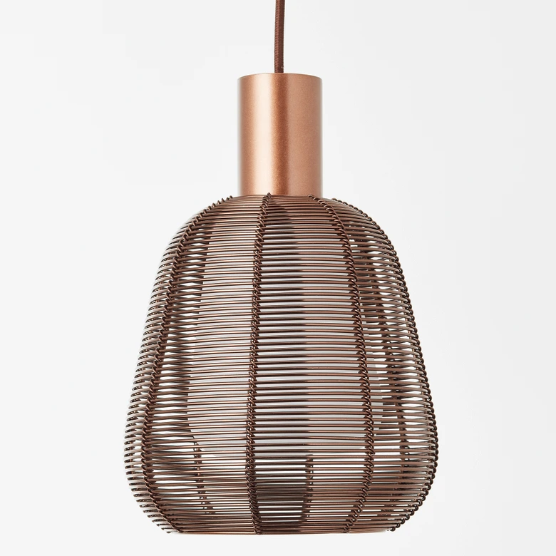 Pendelleuchte Thore, kupfer, 120 x 85 cm, Metall 3-flammig 