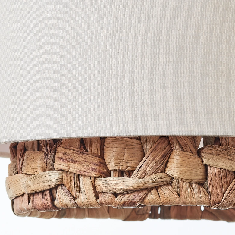 Pendelleuchte Till, braun, 120 x 110 cm, Textil Lampe 