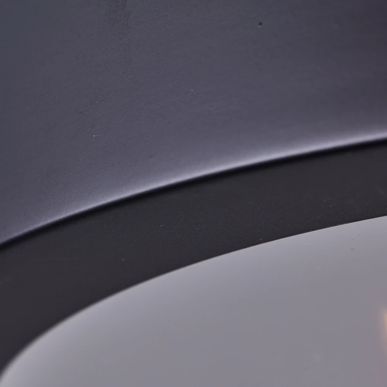 Deckenleuchte Miriam, schwarz, Ø 31 cm, Metall Moderne Deckenlampe 