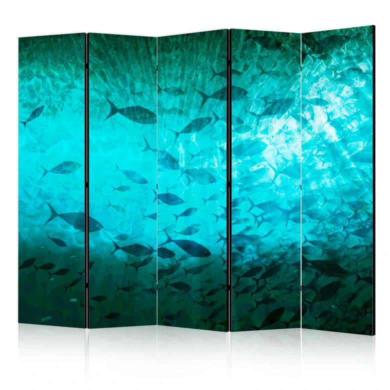 Paravent, Raumteiler freistehend, Trennwand - Underwater Paradise 